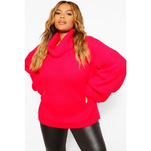 Grande Taille - Pull Oversize Épais À Col Roulé - 44-46 - boohoo - Modalova