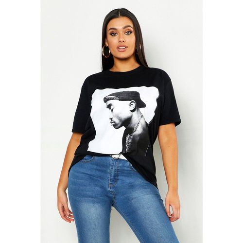 Grande Taille - T-Shirt Tupac Officiel - boohoo - Modalova