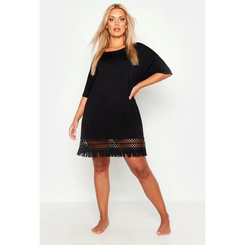 Grande Taille - Robe De Plage À Pompons - 46 - boohoo - Modalova