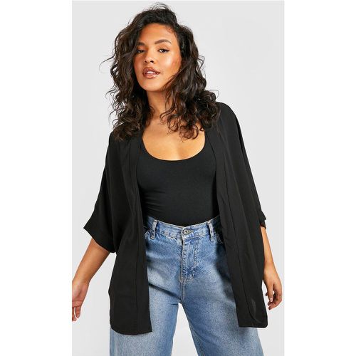 Grande Taille - Kimono Effet Tissé - 48 - boohoo - Modalova