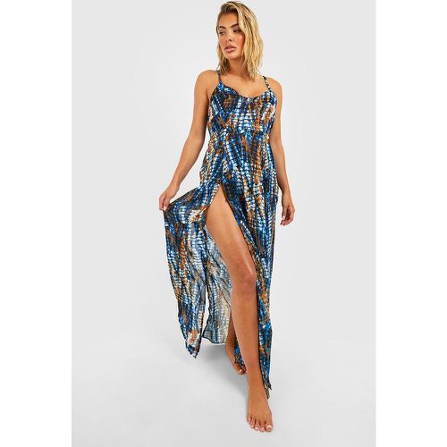 Robe Longue De Plage Tie-Dye - S - boohoo - Modalova