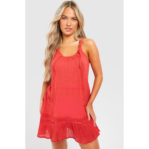 Robe De Plage Avec Broderie - S - boohoo - Modalova