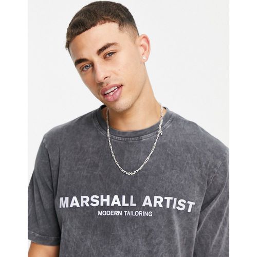 T-shirt oversize à logo réfléchissant - délavé - Marshall Artist - Modalova