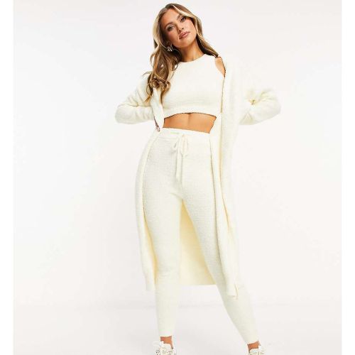 Missy Empire - Exclusivité - Gilet long en imitation peau de mouton - Crème - Missyempire - Modalova