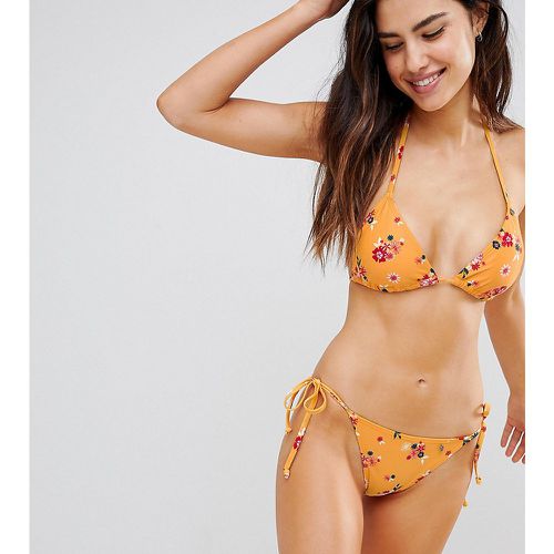 Summer - Bas de bikini à fleurs avec liens sur le côté en exclusivité - All About Eve - Modalova