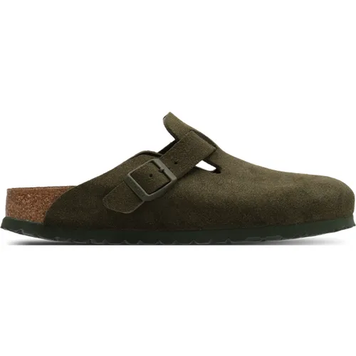 Suede - Tongues et Sandales, Vert - Taille 40 - Cuir suédé - Birkenstock - Modalova