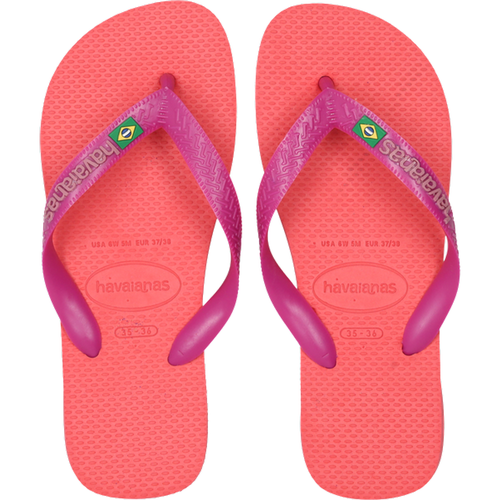 Brasil Logo - Tongues et Sandales, Rose - Taille 39/40 - Plastique - Havaianas - Modalova