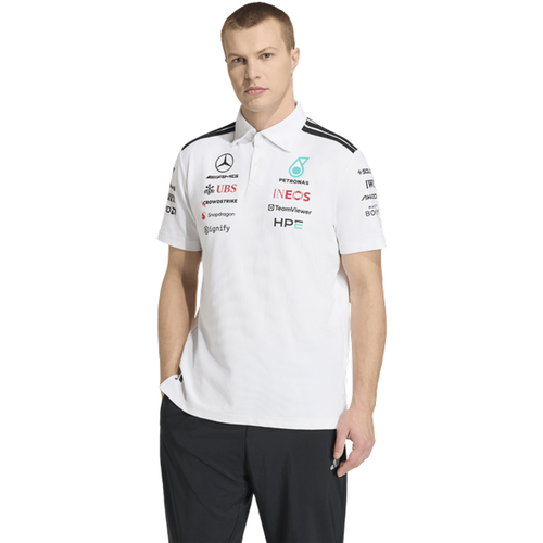 Mercedes - T-Shirts, Blanc - Taille S - Jersey de coton - Adidas - Modalova