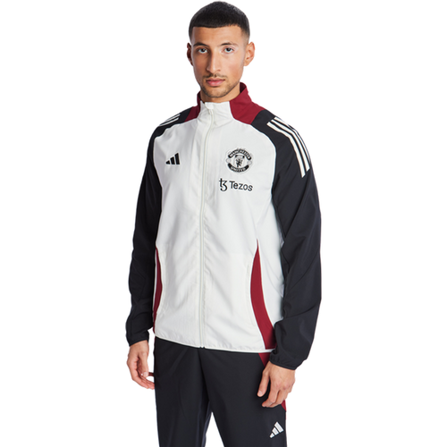 Manchester United Vestes Zippees - Blanc - Taille: M - Poly Woven - Foot Locker - Adidas - Modalova