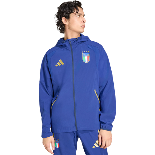 Italy - Vestes Zippees, Bleu - Taille S - Poly Woven - Adidas - Modalova