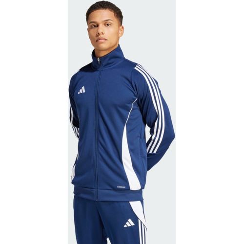 Tiro 24 Training - Vestes Zippees, Bleu - Taille S - Toile de coton - Adidas - Modalova
