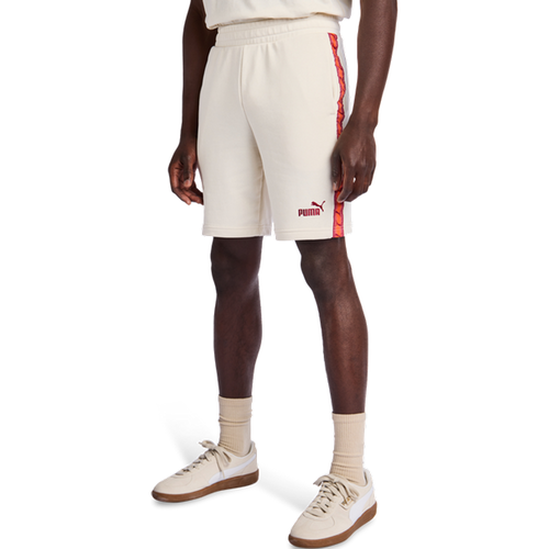 Essentials+ Tape Shorts - Blanc - Taille: S - Coton molletonné - Foot Locker - Puma - Modalova