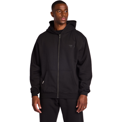 Structure et Caractère Réalisé en molleton épais, le sweat à capuche Street Cartel Russo Zip Through allie structure et confort dans une silhouet - 317371338580910 - Modalova