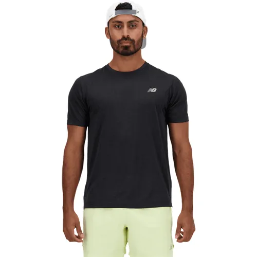 Athletics T-shirt - T-Shirts, Noir - Taille M - Poly Jersey - New Balance - Modalova