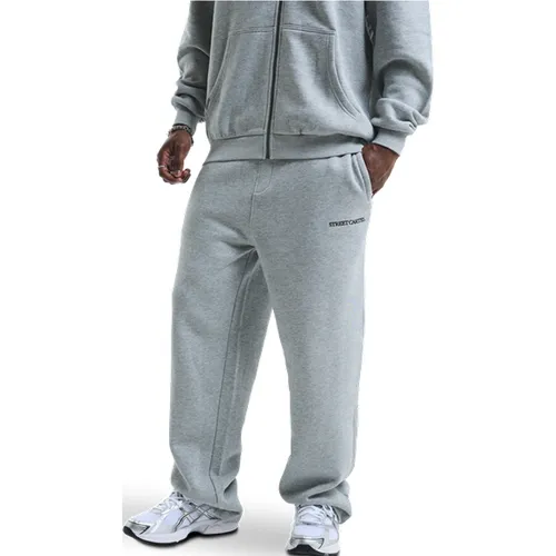 Cassian - Pantalons, Gris - Taille XS - Polaire de coton - Street Cartel - Modalova