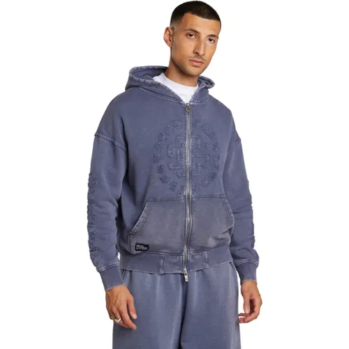 Fidato - Sweats à capuche, Gris - Taille XS - Polaire de coton - Street Cartel - Modalova