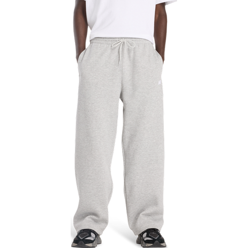 Fleece - Pantalons, Gris - Taille L - Jersey de coton - New Balance - Modalova