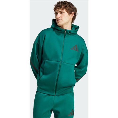 Z.n.e. Full-zip Hooded Track Manteaux blousons - Vert - Taille: XS - Poly Mesh - Foot Locker - Adidas - Modalova