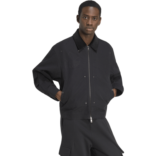 Premium Essentials Bomber Jacket - Manteaux blousons, Noir - Taille L - Jersey de coton - Adidas - Modalova