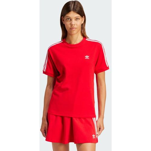 Stripes T-Shirts - Rouge - Taille: 32/XXS - Jersey de coton - Foot Locker - Adidas - Modalova