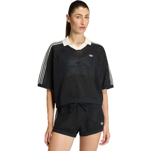 Knitted Crochet Polo - T-Shirts, Noir - Taille XXL (50-52) - Poly Mesh - Adidas - Modalova