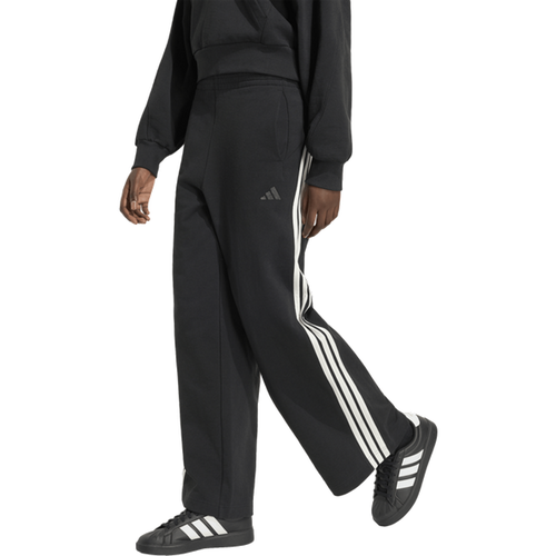 Kit 3-stripes Wide Joggers - Pantalons, Noir - Taille XXS (26-28) - Jersey de coton - Adidas - Modalova