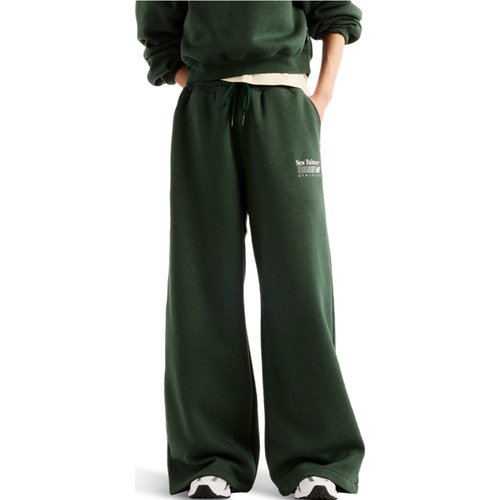 Fleece - Pantalons, Vert - Taille M - Jersey de coton - New Balance - Modalova