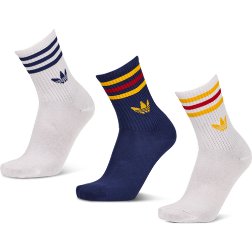 Mid Cut Crew 3 Pack Unisexe - Chaussettes, Blanc - Taille 43-45 - Adidas - Modalova