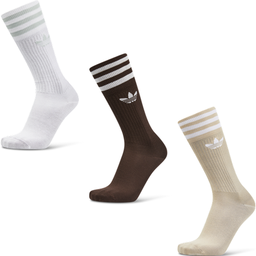 Solid Crew 3 Pack Unisexe - Chaussettes, Blanc - Taille 37-39 - Adidas - Modalova