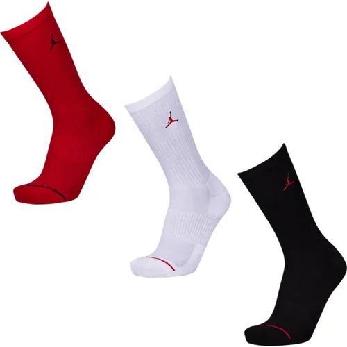 Everyday Cushioned Crew 3 Pack Unisexe Chaussettes - Rouge - Taille: 35 - 38 - Foot Locker - Jordan - Modalova