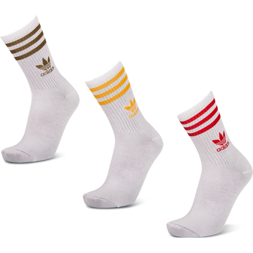 Mid Cut Crew 3 Pack Unisexe - Chaussettes, Blanc - Taille 37-39 - Adidas - Modalova