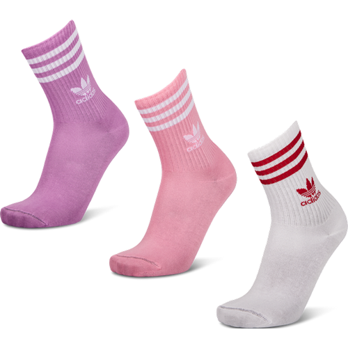 Mid Cut Crew 3 Pack Unisexe - Chaussettes, Violet - Taille 37-39 - Adidas - Modalova
