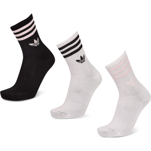 Mid Cut Crew 3 Pack Unisexe - Chaussettes, Blanc - Taille 37-39 - Adidas - Modalova