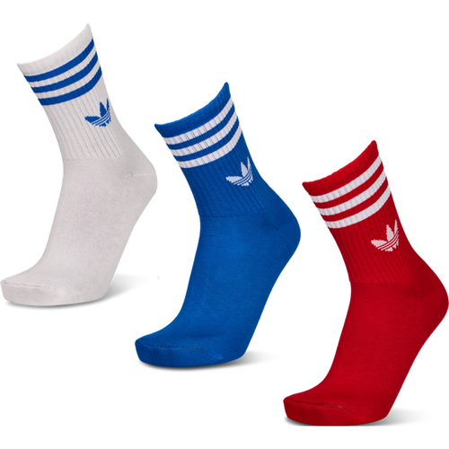 Mid Cut Crew 3 Pack Unisexe - Chaussettes, Rouge - Taille 37-39 - Adidas - Modalova