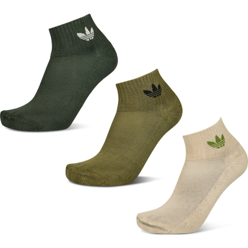 Ankle 3 Pack Unisexe - Chaussettes, Vert - Taille 43-45 - Coton - Adidas - Modalova