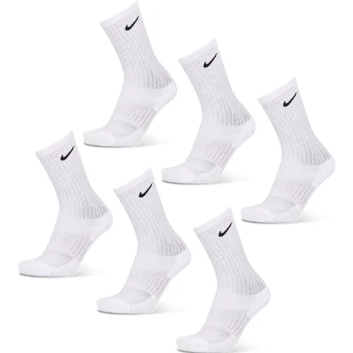 Kids Crew 6 Pack Unisexe - Chaussettes, Blanc - Taille 34 - 37.5 - Coton - Nike - Modalova