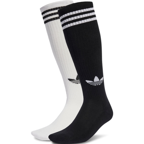 Stripes Knee Socks 2 Pairs Unisexe - Chaussettes, Blanc - Taille 40-42 - Poly (Polyester) - Adidas - Modalova