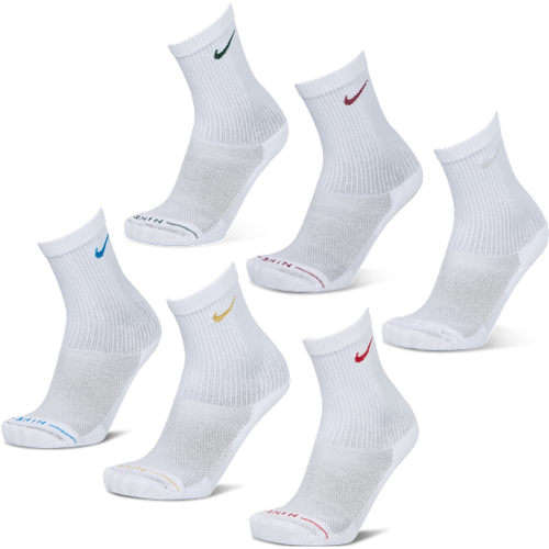 Elevated Crew 6 Pack Unisexe - Chaussettes, Blanc - Taille 34 - 37.5 - Coton - Nike - Modalova