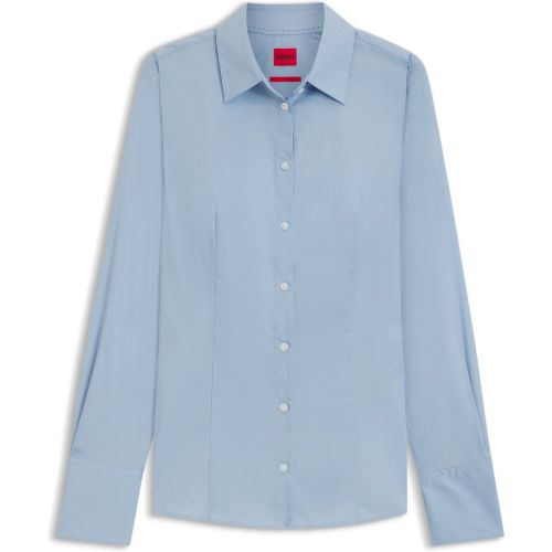 Chemisier Slim Fit en popeline facile à repasser - HUGO - Modalova