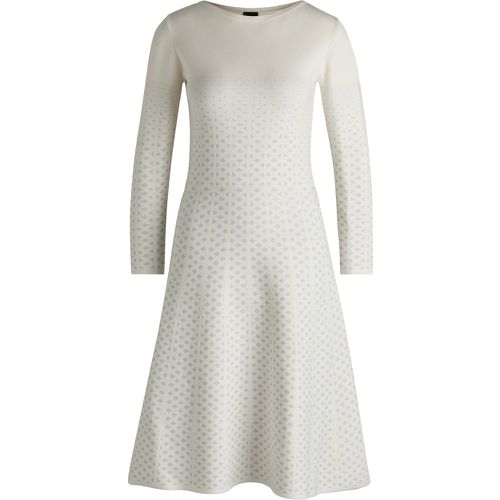 Robe à manches longues avec motif en dégradé métallisé - Boss - Modalova