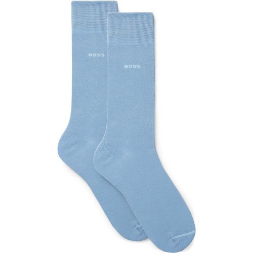 Lot de deux paires de chaussettes mi-mollet en coton mélangé - Boss - Modalova
