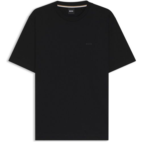 T-shirt en jersey de coton avec détail logoté - Boss - Modalova