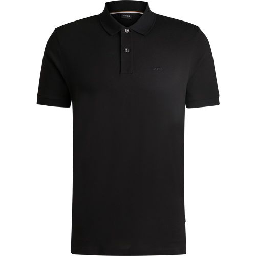 Polo en coton biologique avec logo brodé - Boss - Modalova