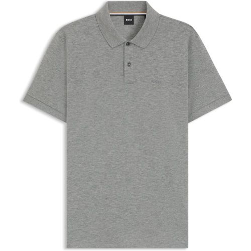 Polo en coton biologique avec logo brodé - Boss - Modalova