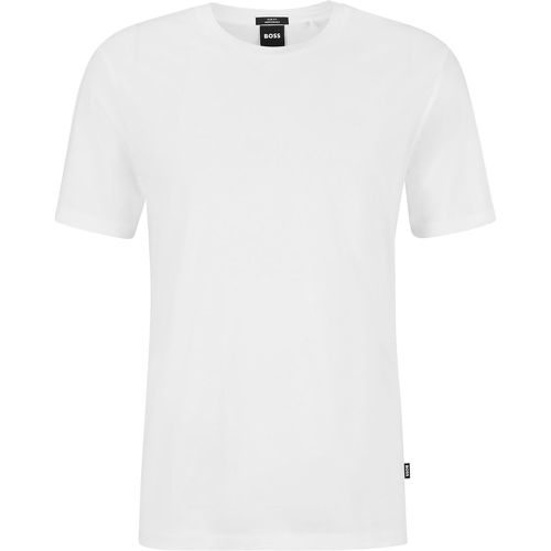 T-shirt Slim Fit à manches courtes en coton mercerisé - Boss - Modalova