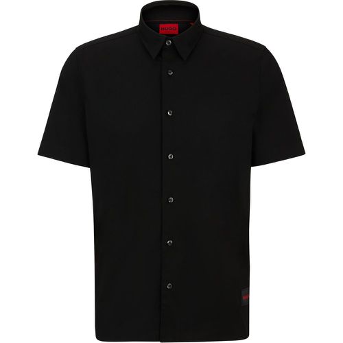 Chemise Relaxed en toile de coton stretch - HUGO - Modalova