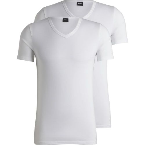 Lot de deux t-shirts Slim Fit en coton stretch - Boss - Modalova