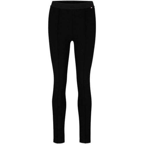 Legging Slim Fit en jersey stretch avec taille à logos - Boss - Modalova