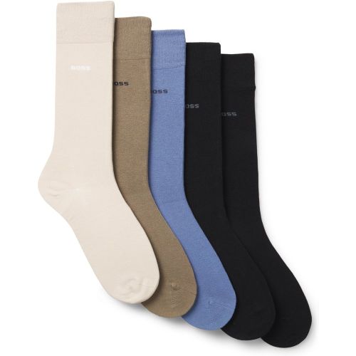 Lot de cinq paires de chaussettes mi-mollet - Boss - Modalova