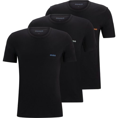 Lot de trois t-shirts en coton à logo imprimé - HUGO - Modalova